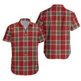 MacLean of Duart Dress Red Tartan Hawaiian Shirt